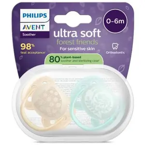 Comparateur de prix : Avent Ultra Soft jour 0-6M Imprimé Nature x2, sans BPA
