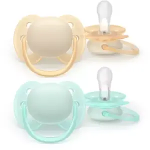 Comparateur de prix : AVENT Ultra Solft - Sucettes 0-6 mois beige / bleu