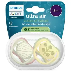 Comparateur de prix : Avent Sucette Ultra Air Jour 18M+ Imprimé Nature x2, sans BPA
