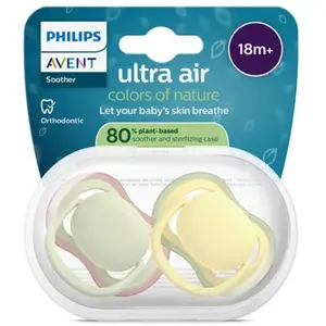 Comparateur de prix : Avent Avent Sucette Ultra Air Jour 18M+ Uni Nature sans BPA x2