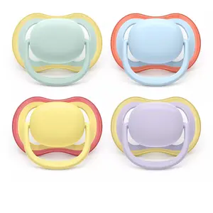 Avent Sucette Ultra Air jour 0-6M Mix Uni Fun sans BPA x2 pas cher