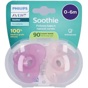 Comparateur de prix : AVENT Soothie Sucettes nouveau né 0-6 mois rose