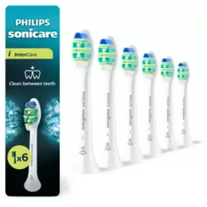 Comparateur de prix : Philips I InterCare - Lot de 6 têtes de brosse - HX9006/87