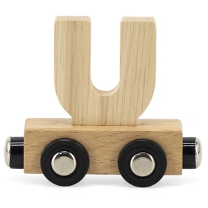 Lettre Train Naturel Lettre U MULTICOLORE Tryco