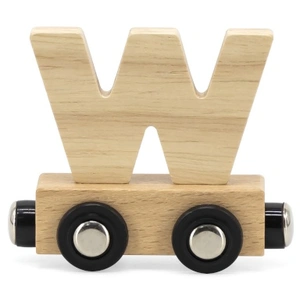 Lettre Train Naturel Lettre W MULTICOLORE Tryco