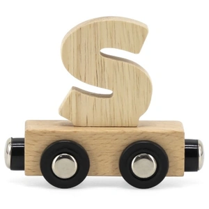 Lettre Train Naturel Lettre S MULTICOLORE Tryco