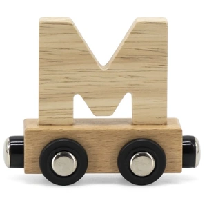 Lettre Train Naturel Lettre M MULTICOLORE Tryco