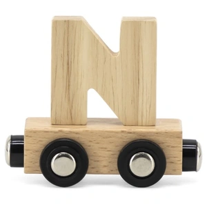 Lettre Train Naturel Lettre N MULTICOLORE Tryco