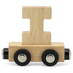 Tryco Lettre Train Naturel Lettre I Bois Naturel pas cher