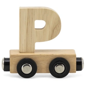 Lettre Train Naturel Lettre P MULTICOLORE Tryco