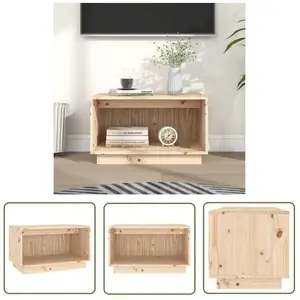 Meuble tv 60x35x35 cm Bois de pin massif pas cher