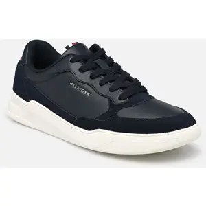 ELEVATED CUPSOLE LEATHER MIX par Tommy Hilfiger Bleu 42 Femme pas cher