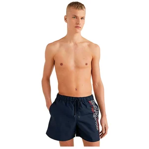 Maillot de bain Tommy Hilfiger Big Logo bleu marine blanc - S pas cher
