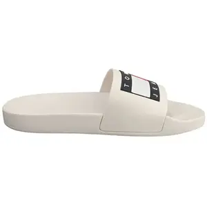 TOMMY JEANS POOL SLIDE ESS par Tommy Hilfiger Blanc 40 Homme