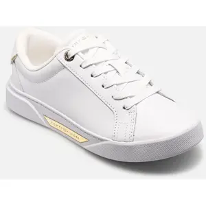Tommy Hilfiger Court Baskets Femme Chaussures, Blanc (White), 36