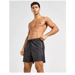 Comparateur de prix : Tommy Hilfiger Short de Bain Homme Medium Drawstring Mi-Long, Noir (Black), M