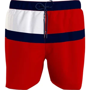Short de bain droit tricolore en nylon avec suspensoir Tommy Hilfiger pas cher