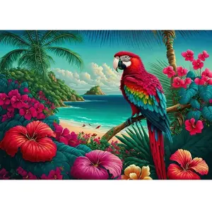 Puzzle 1000 pièces : L'île aux perroquets pas cher