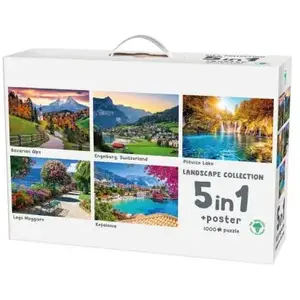 Puzzles 5 x 1000 pièces : Collection PaysageVendu paramazon