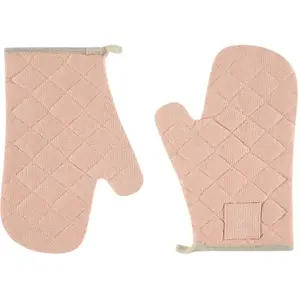 Paire de gants de cuisine en coton recyclé saumon Witloft pas cher