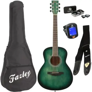 Comparateur de prix : Fazley W55-COL-G-3/4 ColourTune pack débutant guitare folk