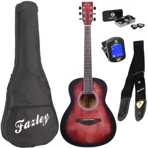 Fazley W55-COL-R-3/4 ColourTune pack débutant guitare folkVendu parbax-music