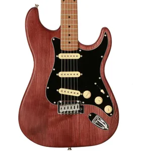 Comparateur de prix : Fazley Outlaw Series Sheriff Plus SSS Brown guitare électrique avec ho...