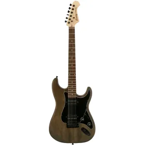 Comparateur de prix : Fazley Outlaw Series Sheriff Basic HH Brown guitare électrique avec ho...