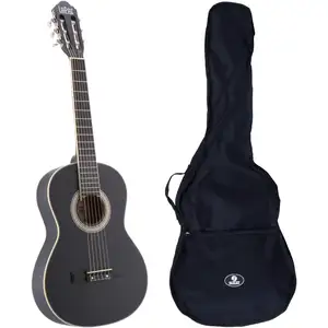 Comparateur de prix : LaPaz C30BK guitare classique format 3/4 noire + housse