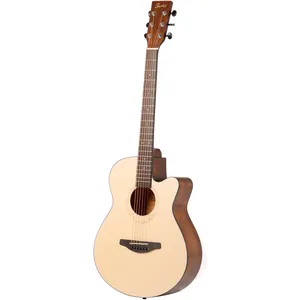 Comparateur de prix : Fazley W100NE-4/4 guitare électro-acoustique folk avec table massive Natural