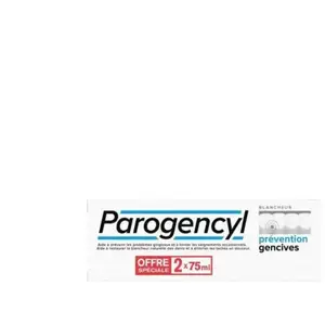 Comparateur de prix : Parogencyl Dentifrice Prévention Gencives Blancheur Lot de 2 x 75ml