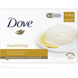 Dove Cream Oil savon solide à l'huile d'argan 4x90 g pas cher