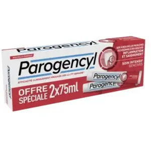 Comparateur de prix : PAROGENCYL Dentifrice soin intensif gencives lot de 2 tubes 75ml