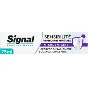 Comparateur de prix : Signal Dentifrice Sensibilité Interdentaire Menthe 75 ml