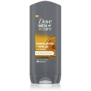 Comparateur de prix : Dove Men+Care Sandalwood&Vanilla gel de douche 3 en 1 pour homme 400 m...