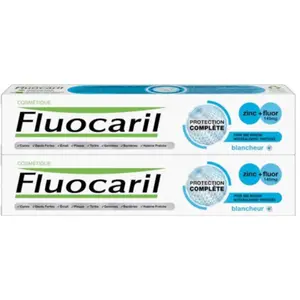 Fluocaril Protection complète blancheur 2x75ml pas cher
