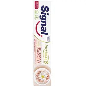 Comparateur de prix : Signal Natural Elements Integral 8 Camomile dentifrice 75 ml