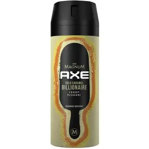 Comparateur de prix : Axe Gold Caramel Billionaire Limited Edition Déodorant sans aluminium pour lutter contre les bactéries et les odeurs désagréables 150 ml