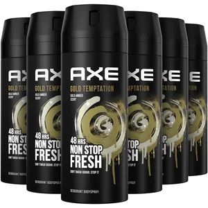 AXE Lot de 6 déodorants en spray pour le corps Gold Temptation 150 ml