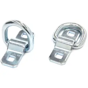 Anneau d'ancrage renforcé en D Acebikes Heavy Duty (x2) Argenté TU ACE5022 pas cher