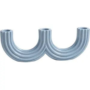 & klevering - Chandelier Churros - Bleu - Céramique pas cher