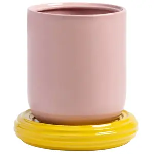 & klevering - Pot de fleurs Churros - Rose - GrèsVendu parmade-in-design