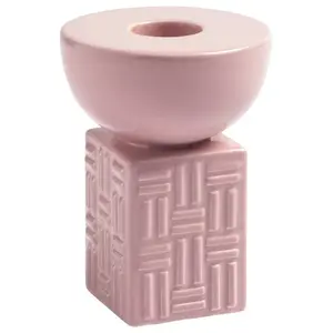 & klevering - Bougeoir Stack - Rose - Céramique pas cher