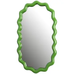 Miroir ovale zigzag vert - &Klevering pas cher