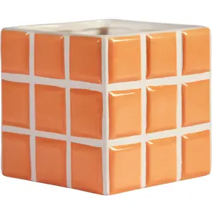 & klevering - Pot de fleurs Tile - Orange - CéramiqueVendu parmade-in-design