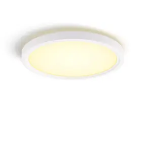 Philips Hue White Ambiance Panneau De Plafond Rond Tento WA LED 29,1 cm Blanc - Blanc