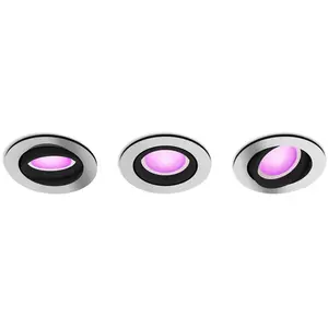 Comparateur de prix : Philips Hue White & Color Ambiance Pack De 3 Spots À Encastrer Centura