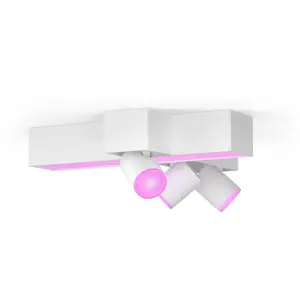 Comparateur de prix : Philips Hue Spot LED Centris Cross, blanc, à 3 lampes RVB CCT