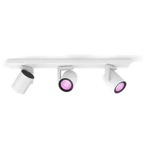 Comparateur de prix : Philips Hue Spot pour plafond LED Argenta, blanc, à 3 lampes RVB CCT