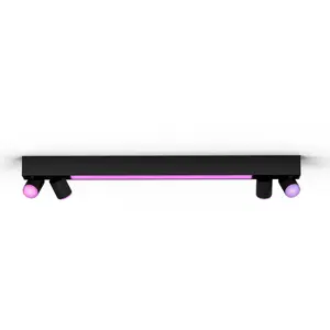 Comparateur de prix : Philips Hue White & Color Ambiance Plafonnier Centris 4 spots - Noir
